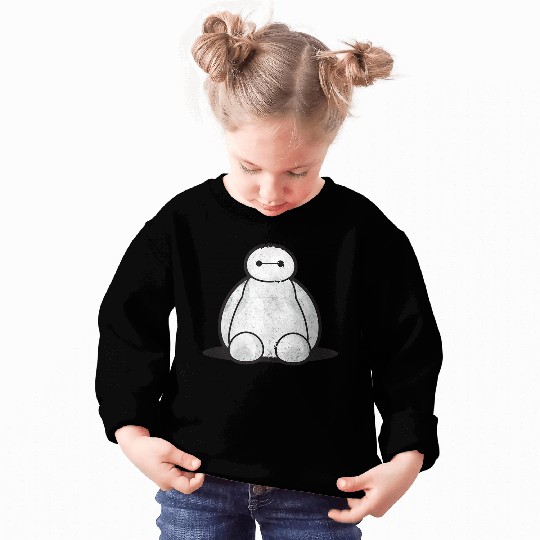 Disneyss Big Hero 6 Cute Baymax Sitting Distressed shots Sweatshirts
