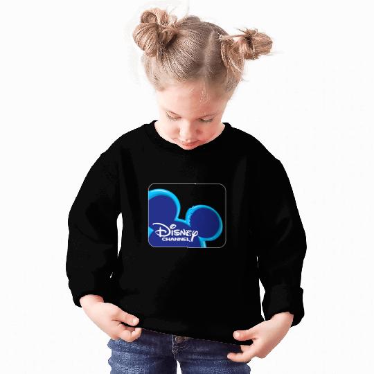 Disney Channel  Mickey Mouse Blue Retro 2000s Logo Sweatshirts