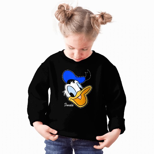 Disneyss Donald Duck Smiling Faces Portrait Sweatshirts