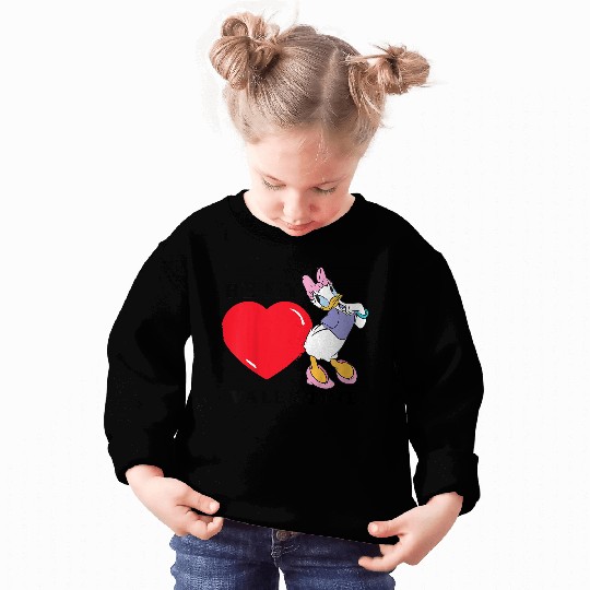 Disneyss Be My Valentine Daisy Duck Sweatshirts