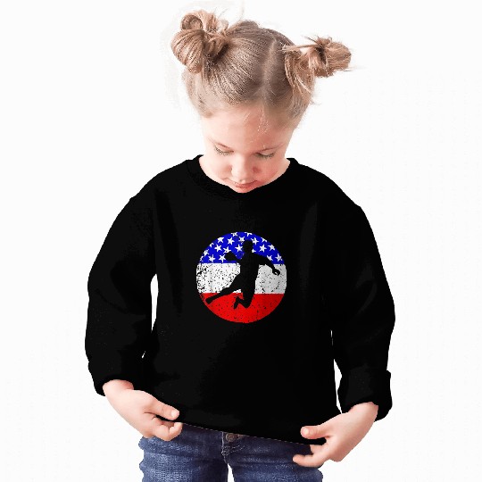 American Flag Dodgeball vintages Retro Dodgeball Player Sweatshirts