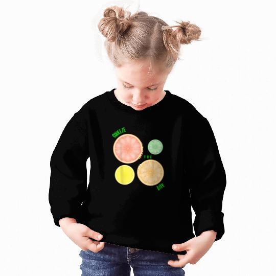 SQUEEZE THE DAY Lemon Lime Orange Grapefruit Citrus Slices Sweatshirts