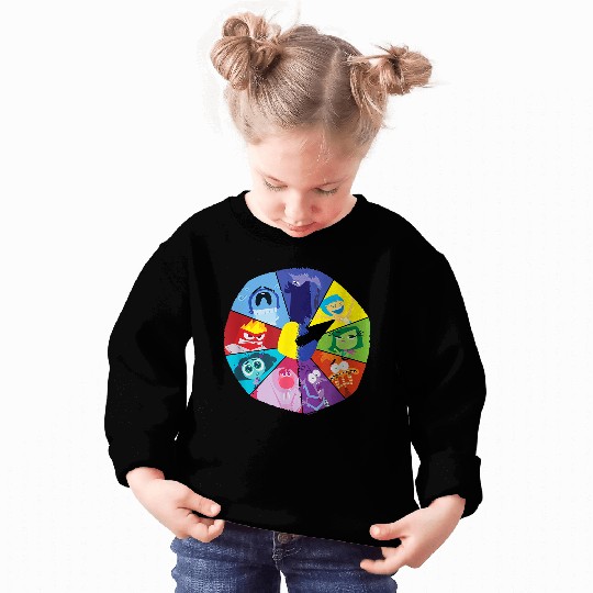 Disneyss And Pixarss Inside Out 2 Emotions Wheel Mood Clock Sweatshirts