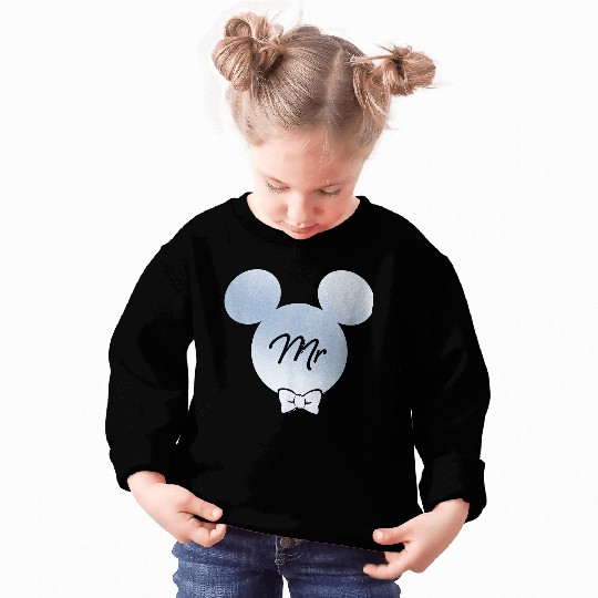 Disneyss Wedding Matching Mickey Bow Tie Husband Groom Mr Sweatshirts
