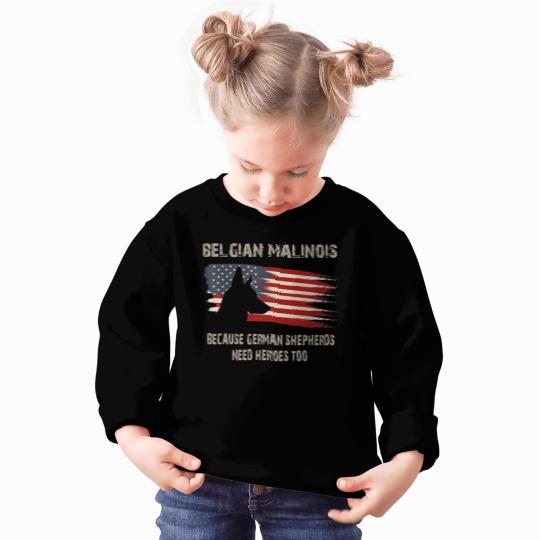 Belgian Malinois American Flag Sweatshirt