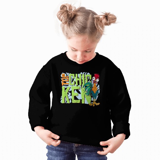 Disneyss Moana 2 Hei Hei Top Chicken Tropical Panel Sweatshirts