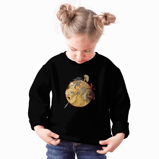 Disney Mulan Sword And Fan Portrait Sweatshirts