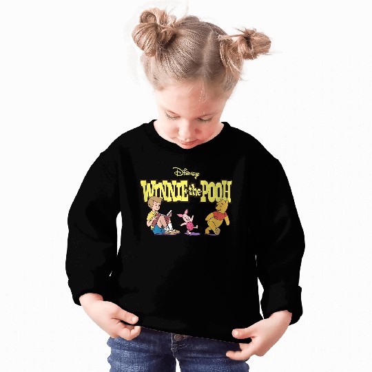 Disneyss Winnie The Pooh Piglet Christopher Robin With Logo Sweatshirts