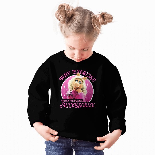 Disneyss The Muppets Miss Piggy Why Exercise Accessorize Sweatshirts