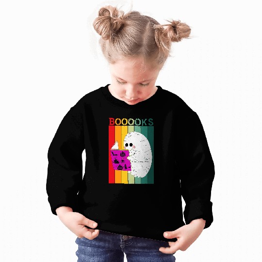 BOOOOKS ghosts Halloween Funny ghostss Book Reading Books Sweatshirts