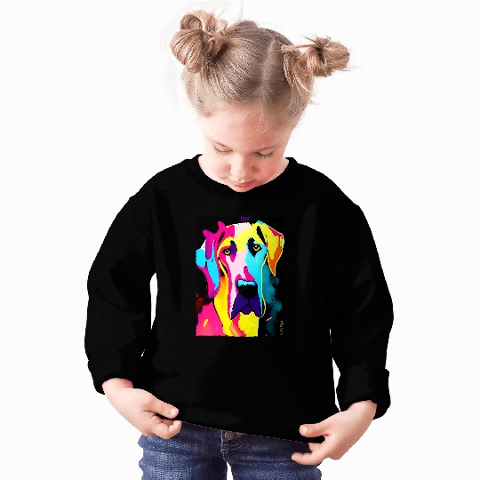 Dog Great Dane Pop Art Graphic Gradient Sweatshirts
