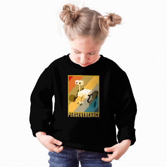 Colonize Mars Perseverance Rover Retro Portrait Space Lover Sweatshirts