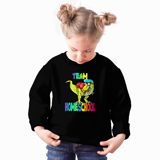 Dinosaur Pet Team Homeschool Dinosaur T rexs Back To School Sweatshirts