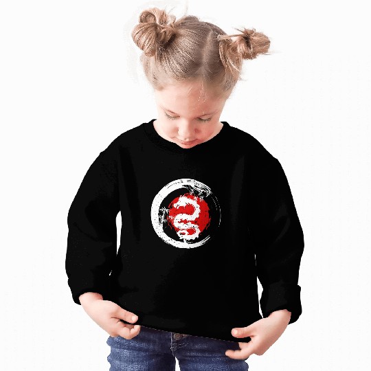 Dragon Pet Japanese Dragon Zen Circle Japan Zen Circle Sweatshirts