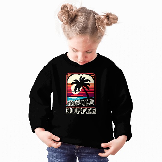 Honolulu Hopper Retro Funny Graphic Tees Sweatshirts