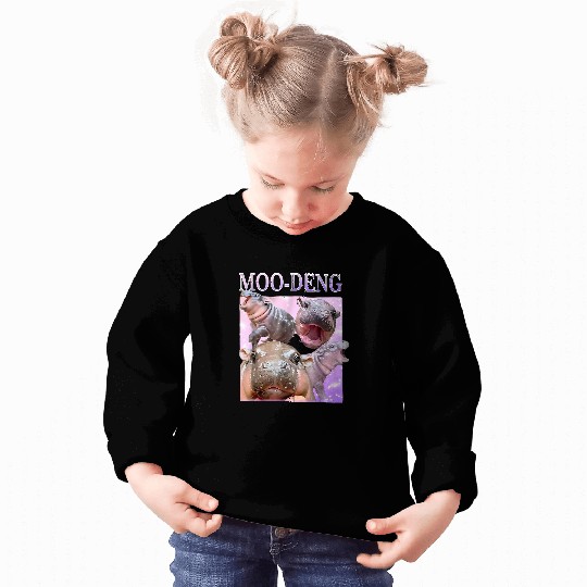 Hippo Pet LoverMoo Deng Bootleg RapI Love Moo Deng Sweatshirts