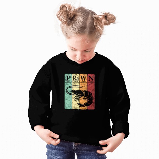 Shrimp Prawn Periodic Table Elements Seafood Shrimp Retro 1 Sweatshirts
