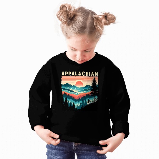Trail Horizontal Stripe Appalachian Trail Hiking Camper Sweatshirts