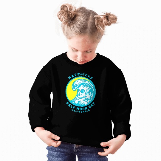 Surf Life Mavericks Half Moon Bay Surfing Sweatshirts