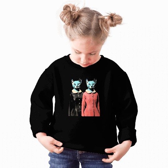 1950s Pop Art Cat Lovers Sweatshirts