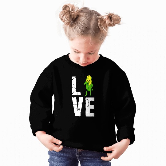 Lacrosse Gift Corn Love Corn Lover Outfit Cute Corn Vegetable Sweatshirts