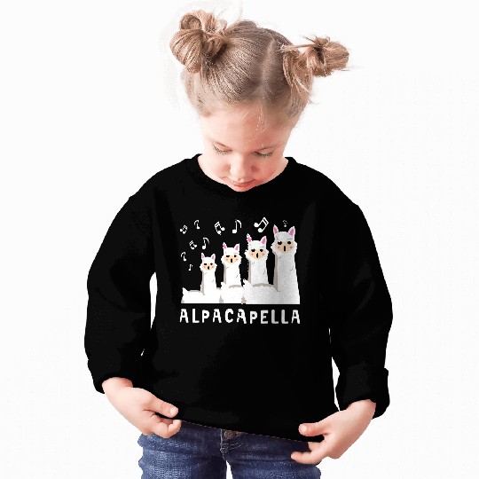 Alpacapella Llamas Microphone Singer Lyrics Sing Karaoke Top Sweatshirts