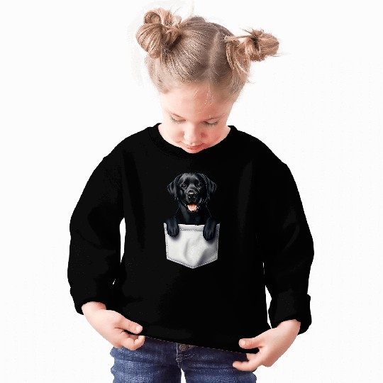 Black Lab Labrador Pocket Sweatshirts