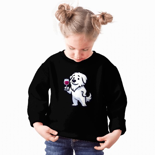 Great Pyrenees Wines Funny Dog Beverage Sweatshirts
