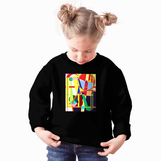 Geometric Harmony Abstract Patterns on Cool Novelty Sweatshirts