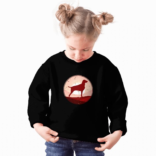 Weimaraner Dog Retro 19 Sweatshirts