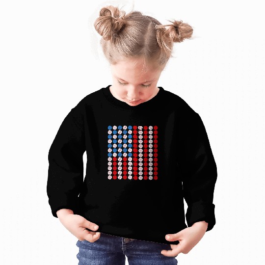 Baseball USA Flag American Flag 1 Sweatshirts