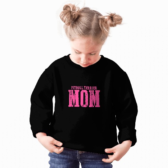 Womens Pitbull Terrier Mom Sweatshirts