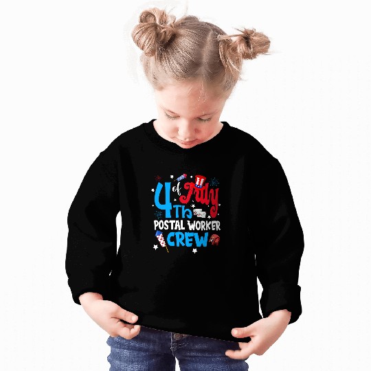 4th Of July Postal Worker Crew Fireworks Sweatshirts