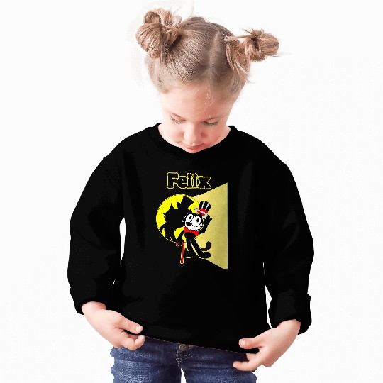 Felix Cartoon onStage in Spotlight Wears Bow Tie Top Hat Sweatshirts