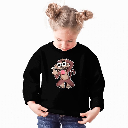 Funny Monkey Showing Middle Finger Sweatshirts
