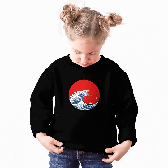 Great Wave Off Kanagawa Circle Sweatshirts