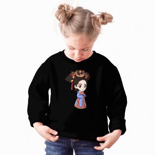HAND PAINTED GIRL IMAGE Sweatshirts