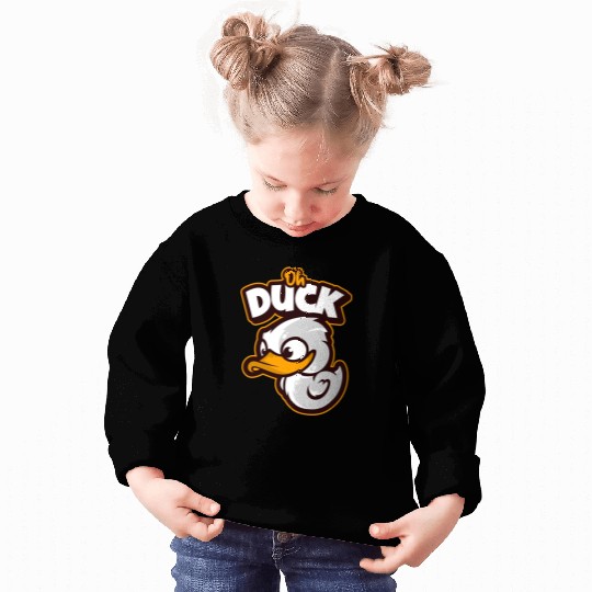 Oh Duck! Surprised Cool Duck Sweatshirts