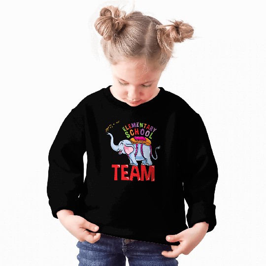 Back To School Elephant Elementary School Team Sweatshirts