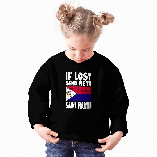 Saint Martin Flag Saying Sweatshirts