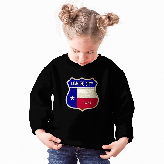 League City Texas crest flags design Sweatshirts