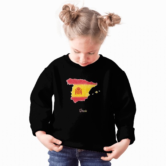 Stylized Spain Map Sweatshirts