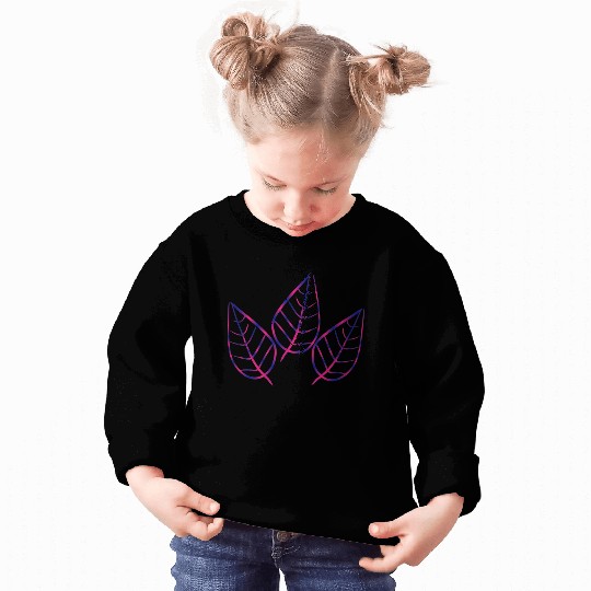 leaf icon nature purple three leaves Sweatshirts