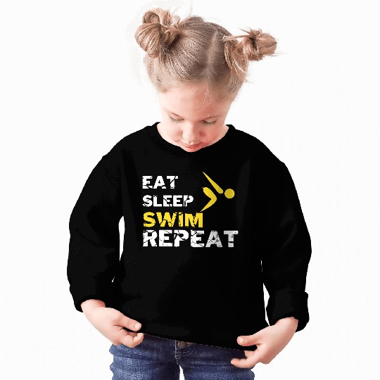 EAT SLEEP SWIM REPEAT Sweatshirts