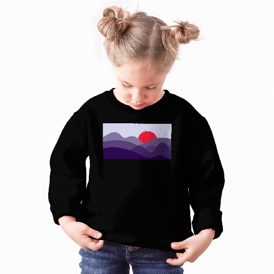 Minimalist Sun Cyber Grape Purple Sweatshirts