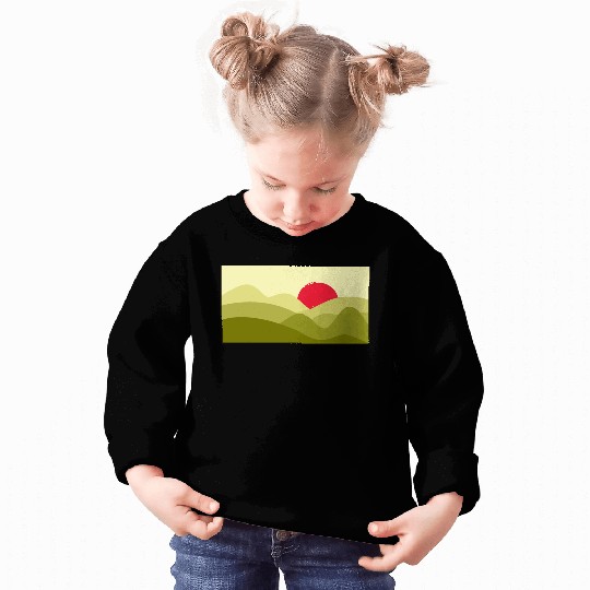 Minimalist Sun Lime Green Sweatshirts