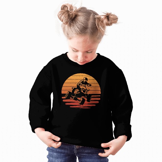 ATV Biker Retro Motocross 4 wheeler Quad Sweatshirts