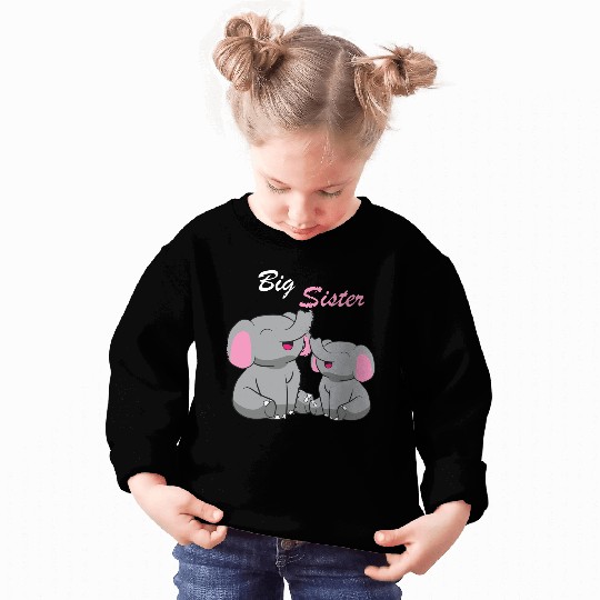 Elephants - Big Sister Sweatshirts