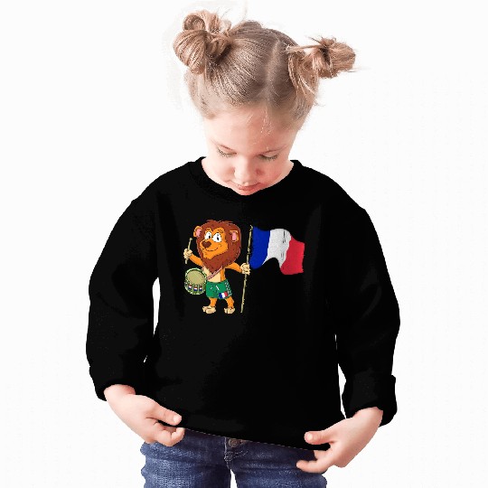 Lion with the France flag Sweatshirts