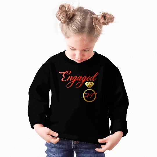 engaged af engagement valentines day Sweatshirts